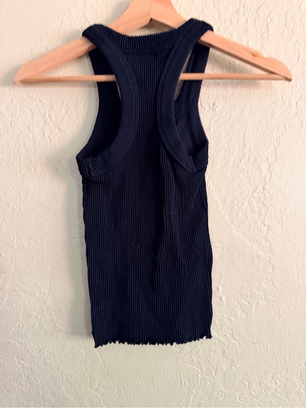 Free People Black Ribbed Tank Top - Picture 3 of 3
